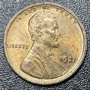 1921-p Lincoln Wheat Copper Cent 1C Uncirculated Better Date Early Penny - Picture 1 of 2