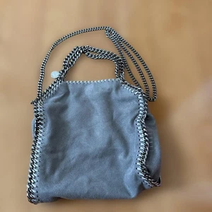 Stella Mccartney Eco Leather Shoulder Bag Auth Falabella Gray Mini UK from JAPAN - Picture 1 of 7