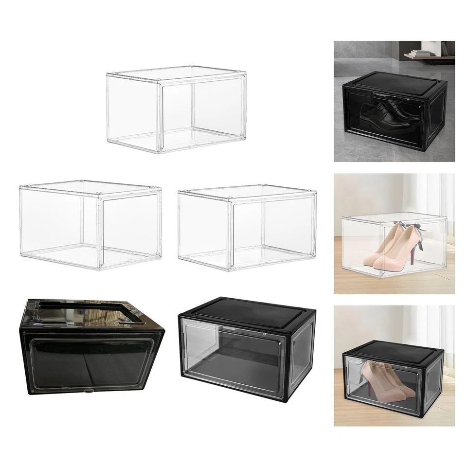 Shoe Storage Bins Durable Shoe Organizer Shoe Box Shoes Display Case for Flats - Image 1 of 1