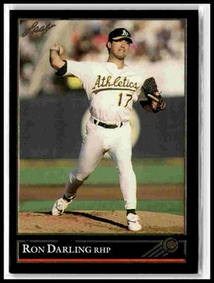 1992 Leaf #447 Ron Darling Black Gold - Image 1 of 2