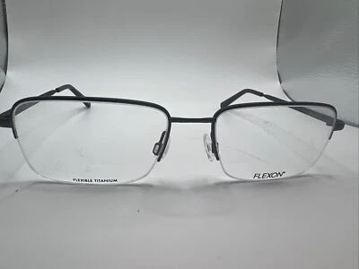 Flexon Titanium H6050 210 56/18 145 Brown Men’s Half Rim Frames WW175 - Image 1 of 4