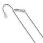 Real 14kt White Gold Adjustable 1mm Wheat Chain; 22 inch; Lobster Clasp
