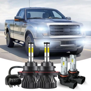 For 2004 2005 Ford F150 6000K Front LED Headlamp Hi/Lo+Fog Ligth Combo 4x - Picture 1 of 17