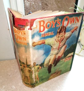 Vintage THE BOYS OWN ANNUAL colour plates x4 DJ scarce 1936 vgc - Picture 1 of 19