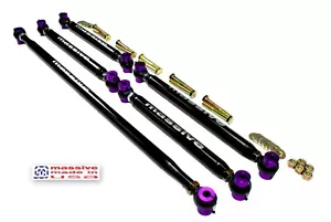 Massive Adjustable Lower Rear + Upper Control Arms + Panhard Kit Trailblazer SS - Foto 1 di 5