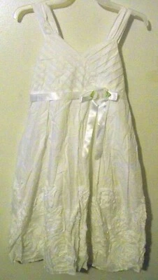 Bonnie Jean Girls White Dress Size 14 EUC!!! - Image 1 of 2
