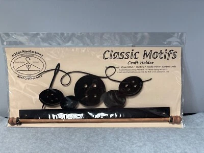 Ackfeld 12" Soporte Botones Tela Carbón Motivos Clásicos Soporte Artesanal para Cruz Foto 1 de 4