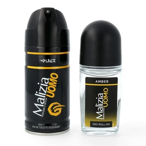Malizia men's Amber deo 150ml + deoroller 50ml