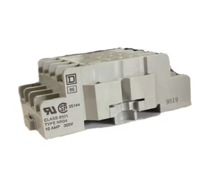 SQUARE D 8501NR34 10AMP-300V SER B BASE (BOX OF 10) - Picture 1 of 4