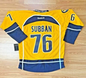 Nashville Predators Authentic Canada Gold Reebok Edge Size 50 Subban 76 NWT New - Picture 1 of 11