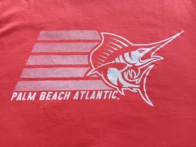 RARA Palm Beach Atlantic University Sailfish Hombres GRANDE Camiseta Roja Nueva sin Etiquetas Foto 1 de 4