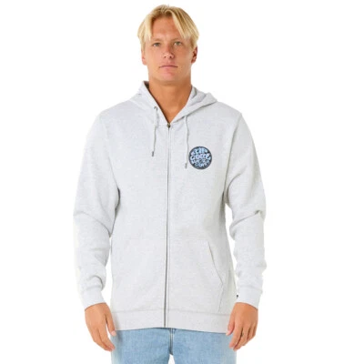 Rip Curl Wettie Passage Icon Zip-Hoodie - Grey Heather - Bild 1 von 4