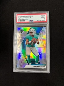 2020 Panini Mosaik Silber Preis #203 TUA TAGOVAILOA PSA 9 neuwertig Miami Delfine - Bild 1 von 2