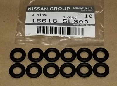 Kit de juntas tóricas de inyector de combustible Nissan OEM RB25DET R34 NEO juego de alimentación superior Foto 1 de 2