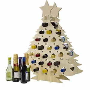 Dribach Calendario Avvento Albero di Natale in Legno Legno Legno Naturale 60 cm H - Foto 1 di 3