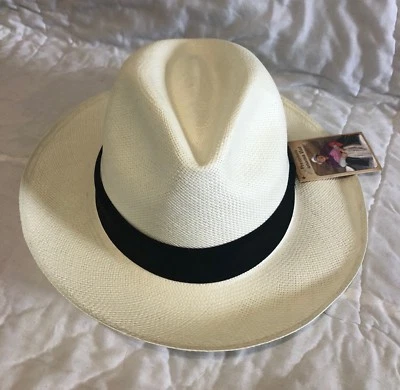 SOMBRERO PANAMÁ GENUINO ECUADOR MONTECRISTI -FINO GRADO 4-5 ULTRA FINO GRADO 7-8 Foto 1 de 4