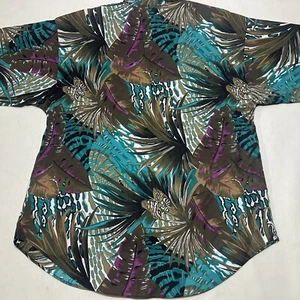 Vintage Karibu Hawaiihemd Gr. 12 geblümt All Over 80er 90er - Bild 1 von 6