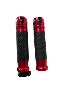 Motorcycle 7/8" Handle Bar Grips For Suzuki GSXR600 GSXR750 Hayabusa GSXR1000 RD - Picture 1 of 2