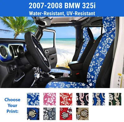 Fundas de asiento hawaianas para BMW 325i 2007-2008 Foto 1 de 4