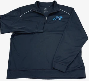 Carolina Panthers Sweatshirt Men XXL Black Pullover Performance Golf Sweater* - Picture 1 of 9