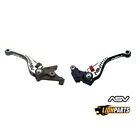 ASV Grey Bicolore Shorty Brake and Clutch Lever Set For Honda CB300F ABS 2014-19