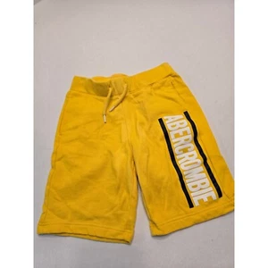 Abercrombie Kids Shorts Yellow Sweat Shorts Casual Comfy Size 9/10 - Picture 1 of 4