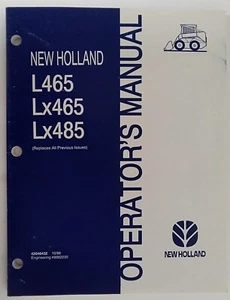 NH New Holland L465 LX465 LX485 Skid Steers Operators Manual 42046432 10/96 - Picture 1 of 8