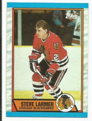 STEVE LARMER 1989-90 TOPPS CARD NM-MT CONDITION CHICAGO BLACKHAWKS - Image 1 of 2