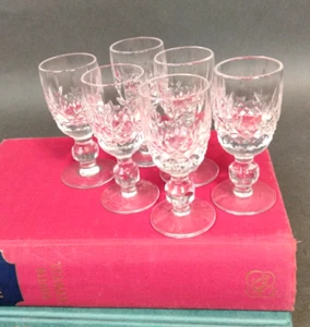 Waterford "Lismore" Crystal Glasses - Liqueur Glass/Long Stem Shot Glass RTG/JE - Picture 1 of 12