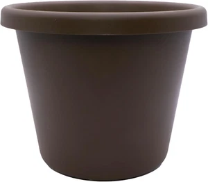 Classic round Plastic Plant Pot W/Rolled Rim - Lightweight & UV Resistant Flower - Picture 1 of 12