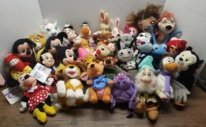 Lot of 33 Random Disney Bean Bag Plushs Some w/ Tags Good Condition  - Picture 1 of 4