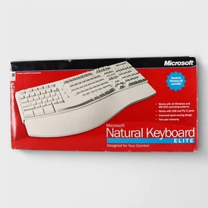 Teclado natural Elite de colección Microsoft Windows 98/USB - Imagen 1 de 7