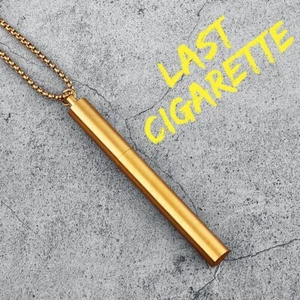One Last Cigarette Necklaces 316L Stainless Steel Men Pendants Case Chain Funky - Picture 1 of 10