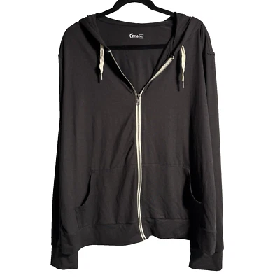 Zyia Active Black Full Zip Hooded Jacket Sweatshirt Activewear Lounge Womens XXL - Image 1 of 4