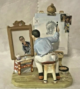 World of Gorham Norman Rockwell Style RW-27 “Self Portrait” MIB COA - Picture 1 of 5