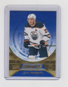 21/22 UD Credentials Edmonton Oilers Leon Draisaitl Indigo card #18 Ltd #/249 - Bild 1 von 2