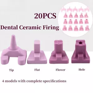 20 piezas de clavijas rosadas de cerámica dental laboratorio para bandeja de horno corona de porcelana única - Imagen 1 de 13