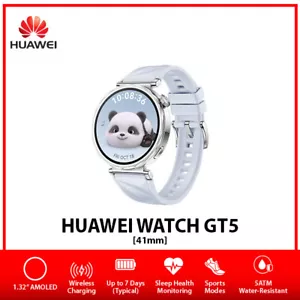 NEW Huawei Watch GT 5 1.32" AMOLED Bluetooth iOS Android Smartwatch - Blue/41mm - Picture 1 of 4