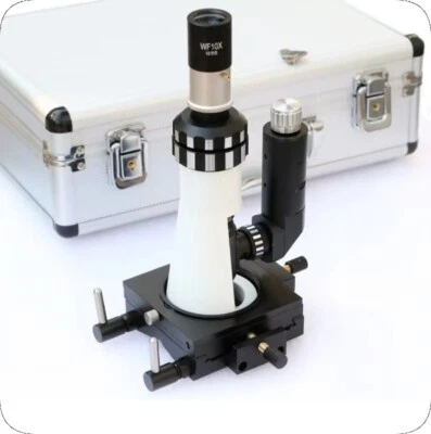 100X-400X Portable Zoom Metallographic Microscope LED Microscopio with Box Case - Image 1 of 4