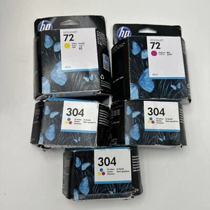 2x original HP Nr. 72 gelb C9400A, 3x 304 N9K05AE - Bild 1 von 2
