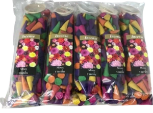 100 Incense Cones High Quality Assorted Mixed Random Flower Scent +Tracking No. - Picture 1 of 24
