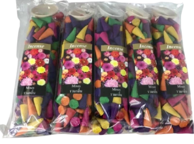 100 Incense Cones High Quality Assorted Mixed Random Flower Scent +Tracking No. - Image 1 of 4