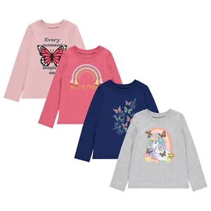 Toddler Girls' Long Sleeve Graphic Tee 2T-5T - Picture 1 of 23