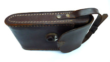 Dark Brown Leather Folding Film Bellows Camera Case and Leather Handle