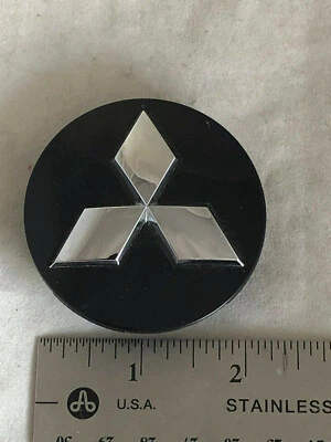 2007-16 Mitsubishi Galant Lancer Eclipse Black Center Hub Dust Cover Cap OE A752 Foto 1 de 4