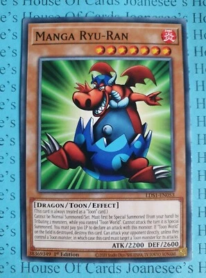 Manga Ryu-Ran LDS1-EN053 Common Yu-Gi-Oh Card 1st Edition New - Image 1 of 3