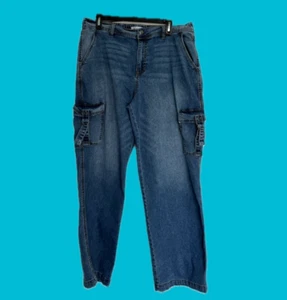 Damen Wide Leg Cargo Jeans RE Generation Größe XL - Bild 1 von 7