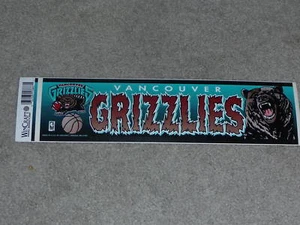 VANCOUVER GRIZZLIES NBA BUMPER STICKER VERY COLORFUL - Picture 1 of 1