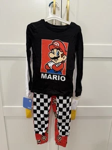 Toddler Boys' 4pc Snug Fit Super Mario Cotton Pajamas (2 Sets) - Red 5T NWT - Picture 1 of 2