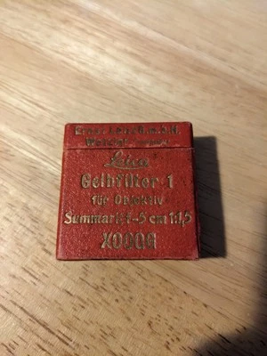 LEICA Leitz Gelbfilter 1 (Yellow Filter 1) XOOQG for Summarit 5cm Lens - Image 1 of 4